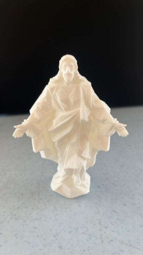Modern Low Poly Jesus Statue