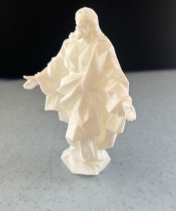 Alternative view of Modern Low Poly Jesus Statue
