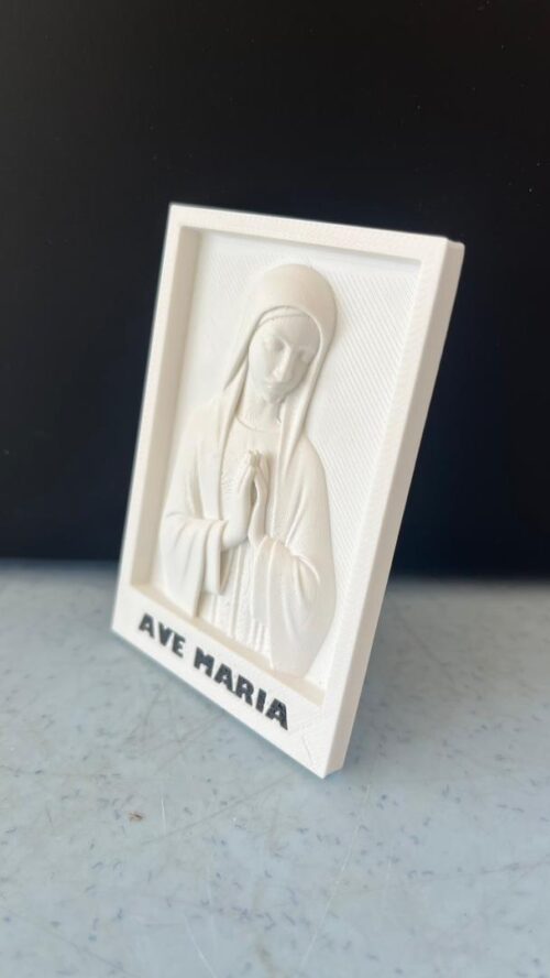 Alternative view of Ave Maria - Mother Mary Wall Plaque
